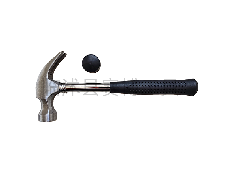 钢管柄单色胶套羊角锤