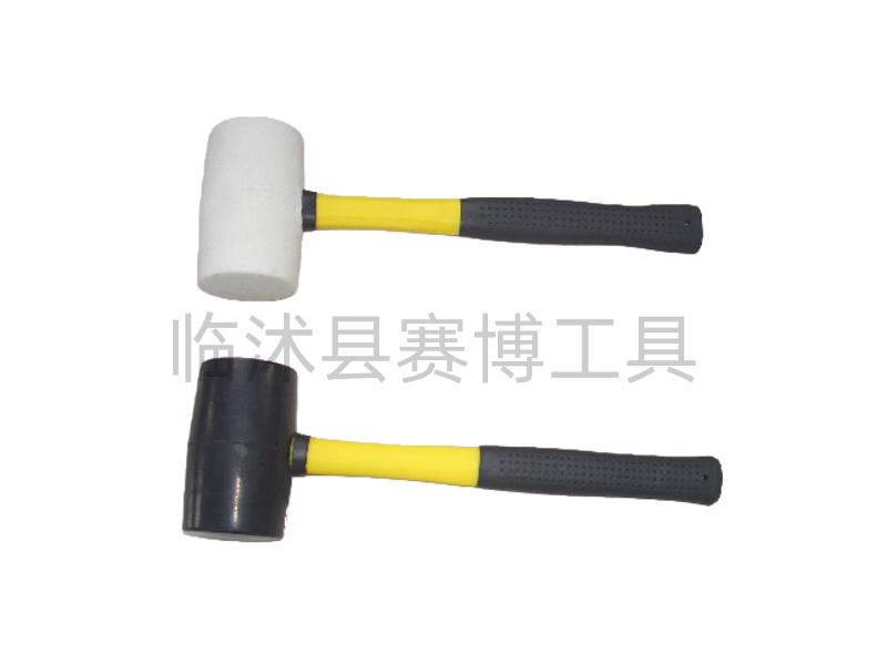 橡胶锤-半包塑柄,白头,黑头
